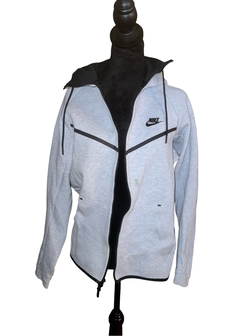 Nike tech blue Full Zip Hooded Heavy Jacket Size Medium